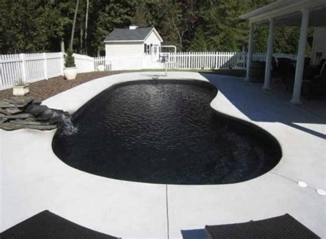 blacked swimming pool